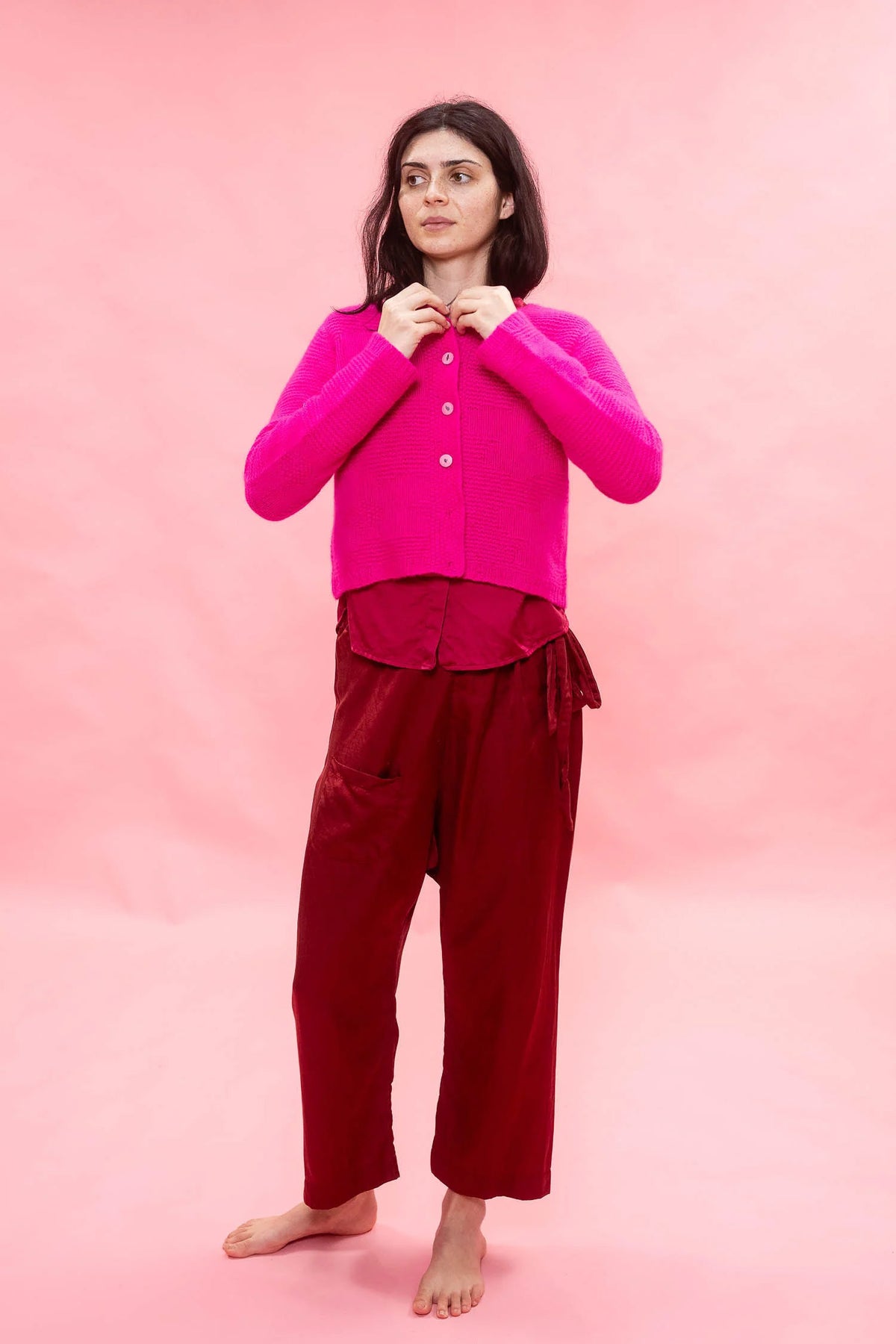 JAPAN PANT-RED DAHLIA