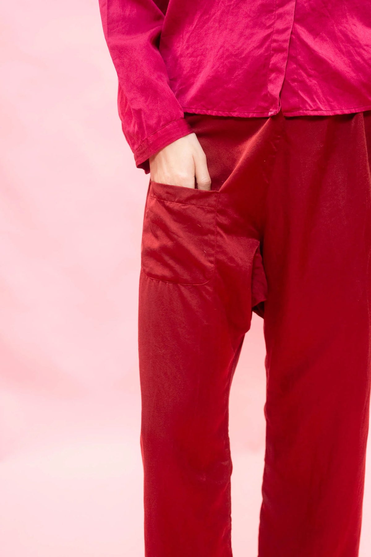 JAPAN PANT-RED DAHLIA