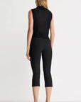 PIN TUCK CAPRI PANT
