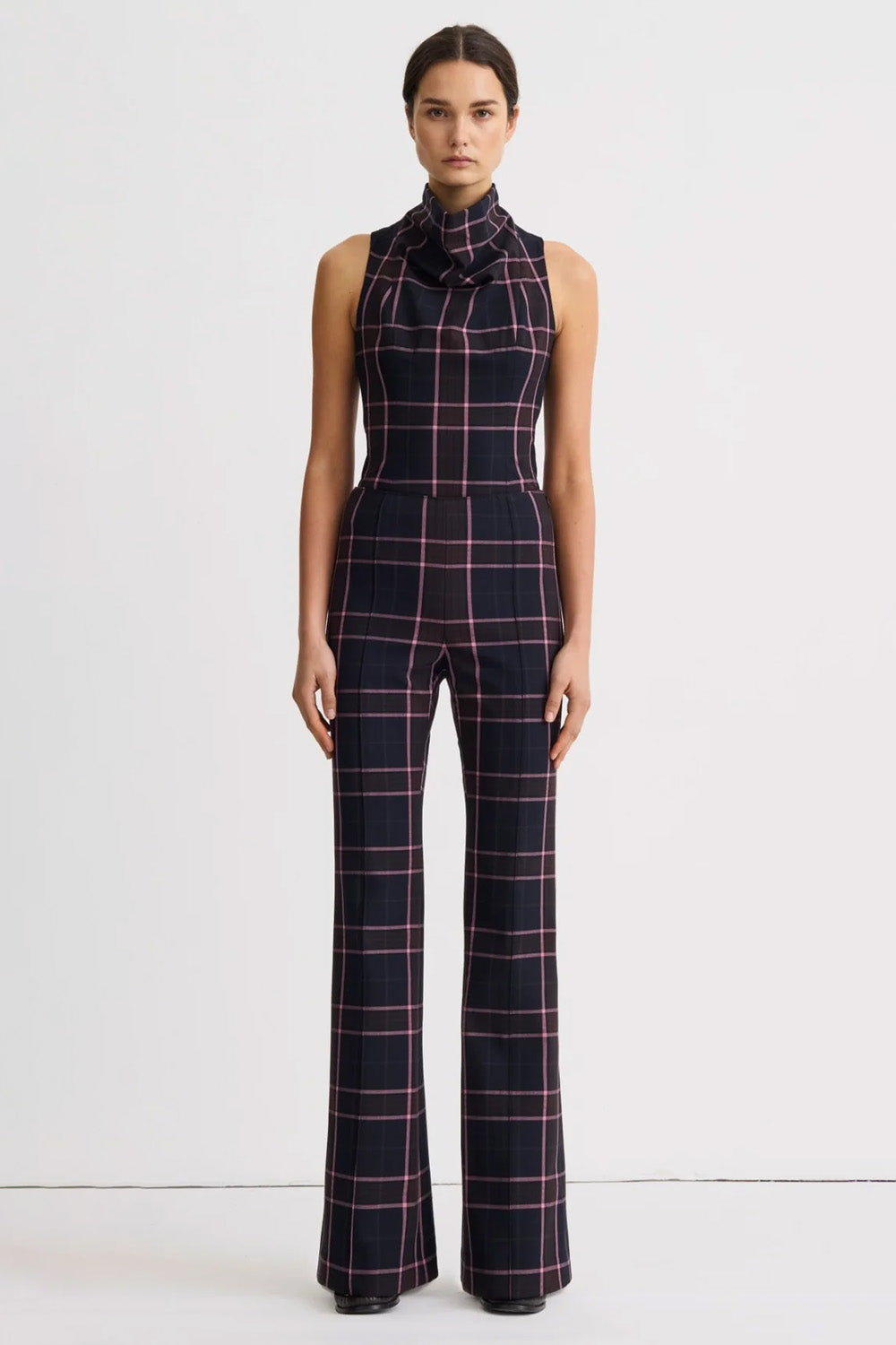 PINTUCK FLARE PANT