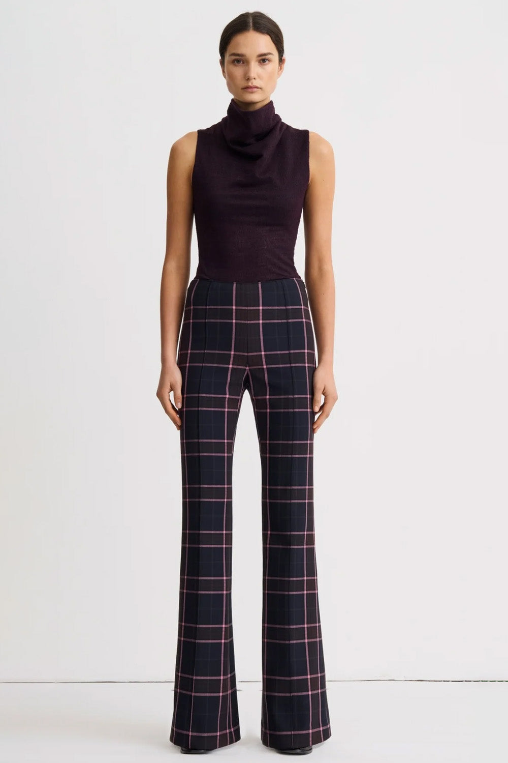 PINTUCK FLARE PANT