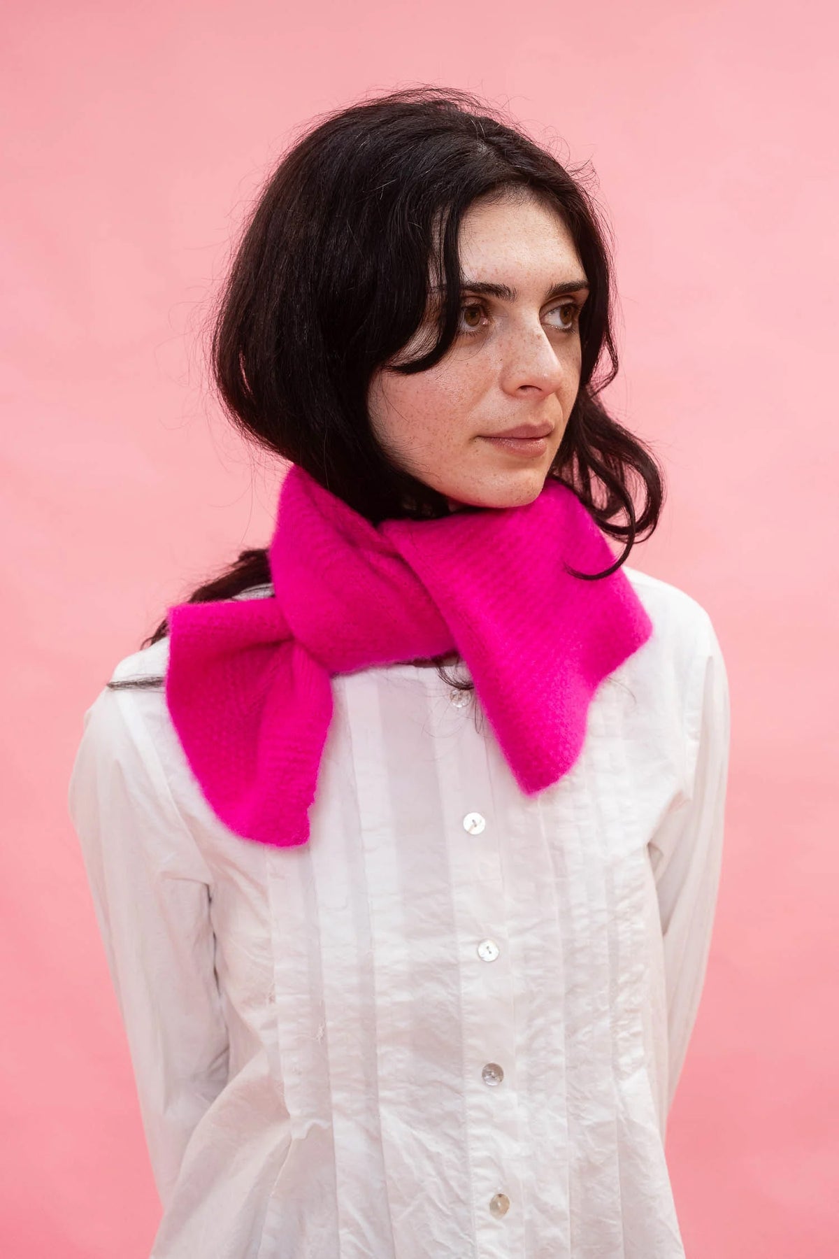 TEXTURED FLOWER SCARF