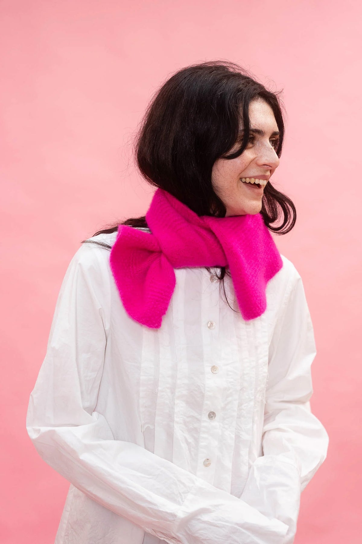 TEXTURED FLOWER SCARF