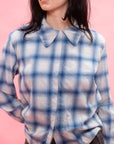 SECRET BUTTON SHIRT-PLAID