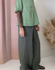 SWEET BLOUSE-ASPEN GREEN