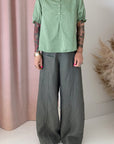 SWEET BLOUSE-ASPEN GREEN