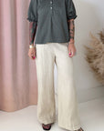 SWEET BLOUSE-GUNMETAL