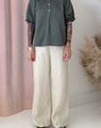 SWEET BLOUSE-GUNMETAL
