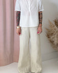 VOILE SWEET BLOUSE-WHITE SAND