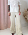 VOILE SWEET BLOUSE-WHITE SAND