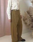 TWILL TIN PANT-TOBACCO