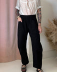 TRAVIS PANT-BLACK TWILL