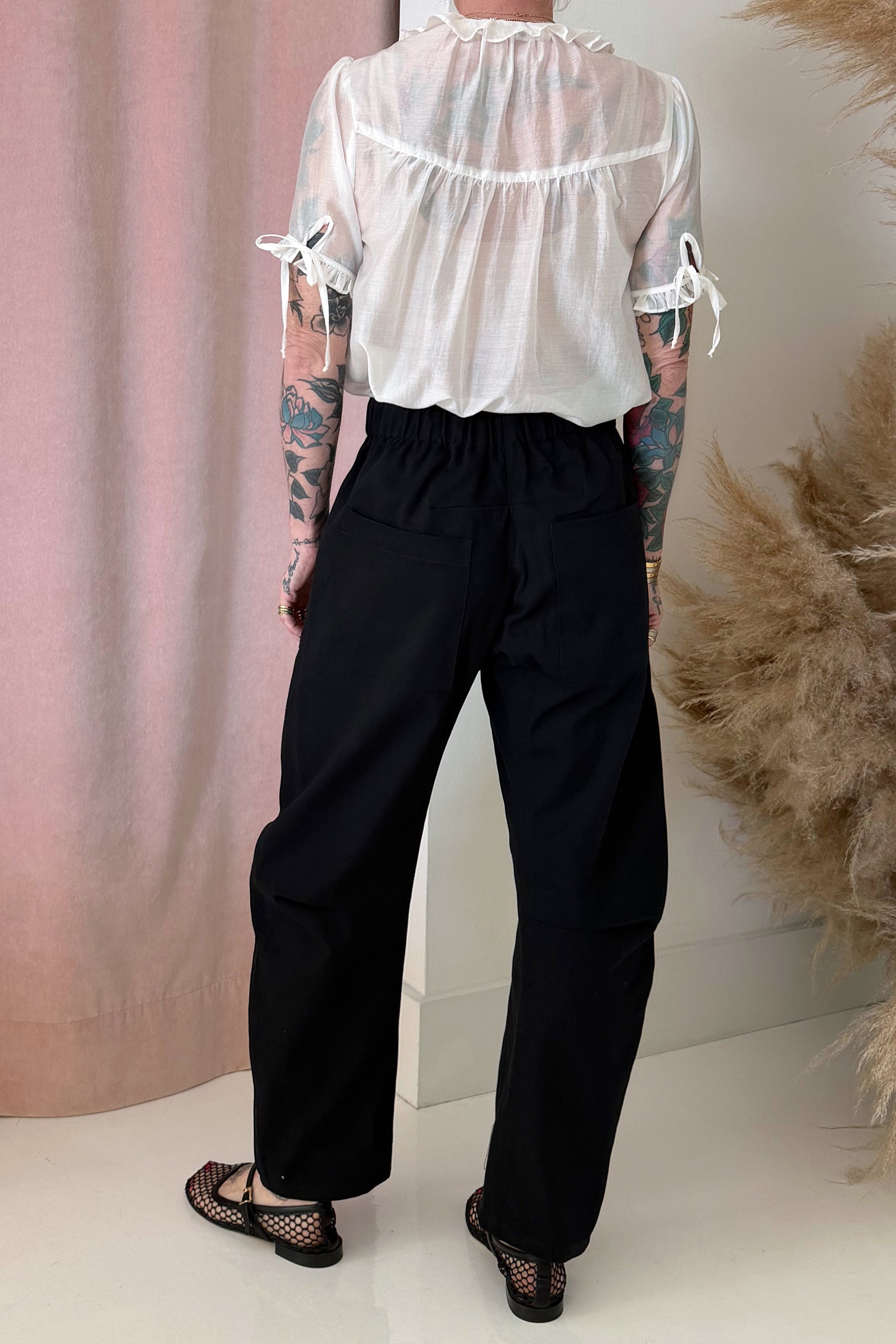TRAVIS PANT-BLACK TWILL