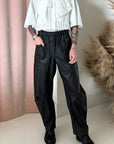 FAUX LEATHER TRAVIS PANT