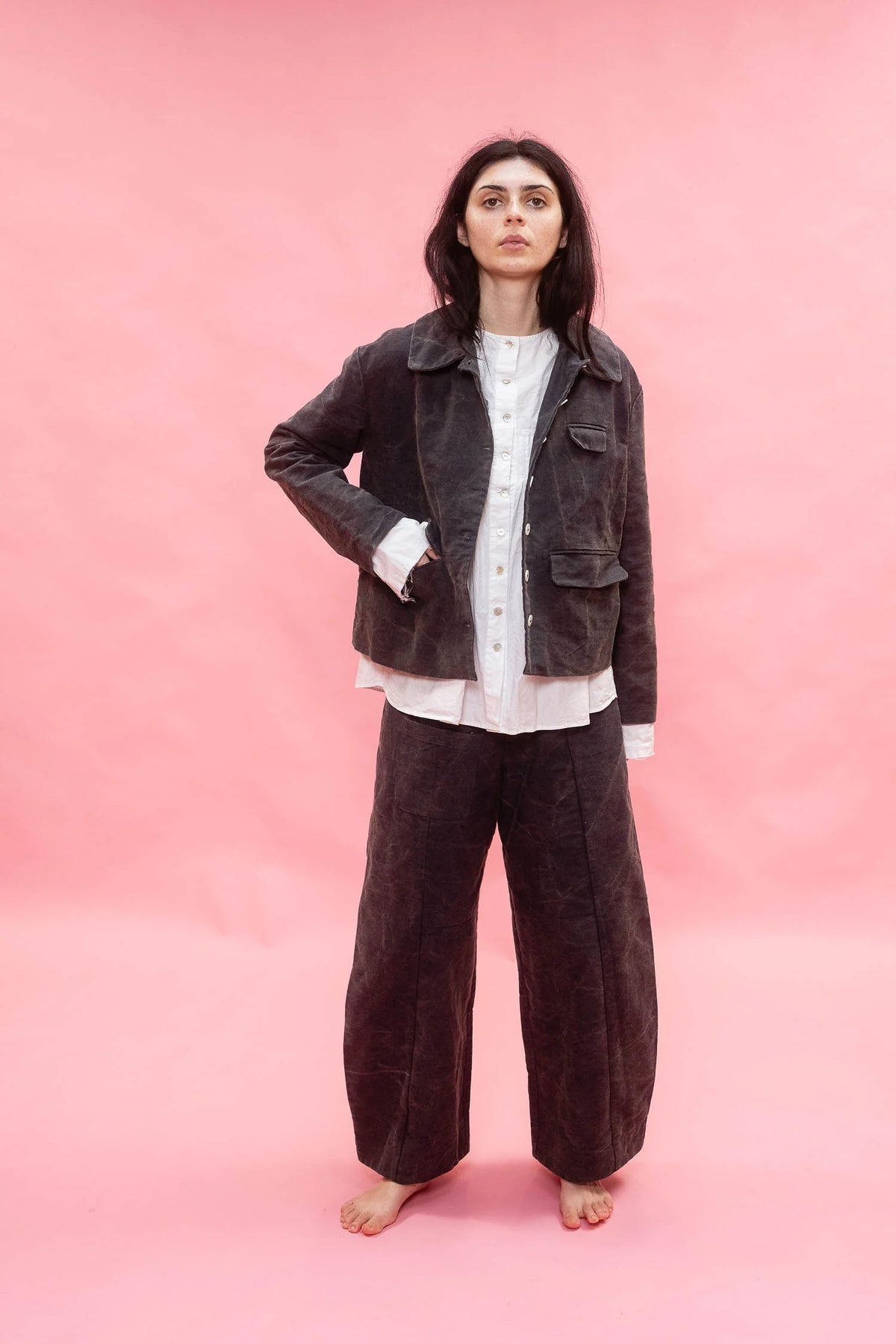 WARM JACKET-NAVY PATINA