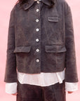 WARM JACKET-NAVY PATINA