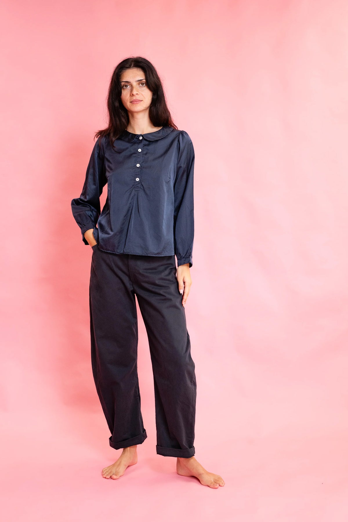 WINTER SWEET BLOUSE-BLUEBERRY