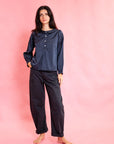 WINTER SWEET BLOUSE-BLUEBERRY