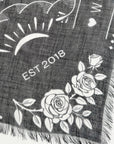 WOOD & ROSE BANDANA-BLACK