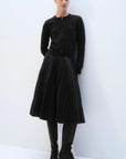 CASHMERE CARDIGAN-BLACK