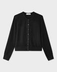 CASHMERE CARDIGAN-BLACK